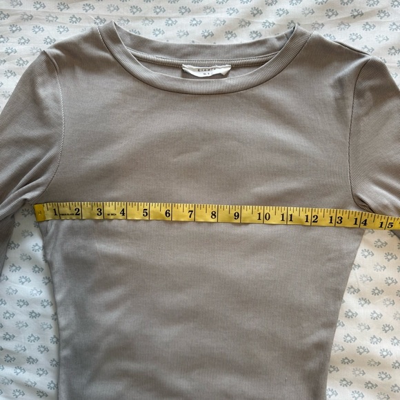 Elodie Gray Long Sleeve Bodysuit - Picture 4 of 4